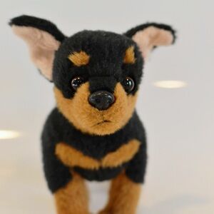 Black and Brown Dog Stuffed Animal